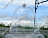 Надувная конструкция "Прозрачный колокол" для выступления акробата внутри него. Размер изделия: высота конструкции до 3,5м.