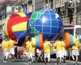 Надувные гигантские шары "Спортивные мячи", диаметром 2,0м, для переноски на руках на карнавале