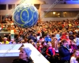 Надувной большой мяч для игры со зрителями "Елочный шар", диаметром 2,5м