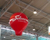 Воздушный подвесной шар Капля для выставки "Солвекс"