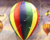 Подвесной надувной шар "Капля", высотой 1,5м, с декоративной корзиной для оформления витрины магазина
