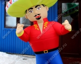 Надувной костюм "Мексиканец" для рекламы ресторанов, кафе и т.д. Высота 3,0м