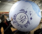 Надувной шар "Глобус с гербом", диаметром 2,0м, для использования на выставке
