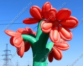 Надувная большая фигура "Букет цветов" для рекламы цветочного салона
