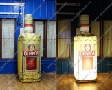 Бутылка "Olmeca" с внутренней подсветкой