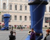 Пневмостенд "Сапог Петра I", высотой 6,0м, для праздничного оформления города в "День основания Санкт-Петербурга"