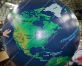 Надувной большой шар "Глобус&quot с названием стран и границей РФ, диаметром 1,5м