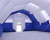 Надувная пневмокаркасная палатка - ПАВИЛЬОН "Подшипник". Габаритные размеры основания 14,0х9,7х5,8м