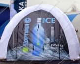 Надувной шатер - Четырехопорный "Хортиця", с габаритными размерами 5,0х5,0х3,2м (теги: шатер, четырехопорный шатер, хортиця, хортица, водка)