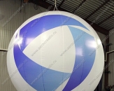 Надувной подвесной шар "Вентпродукт", диаметром 3,0м, с тканевым рукавом под вентилятор