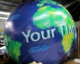 Подвесной воздушный шар "Глобус" специального дизайна, диаметр шара 2,0м