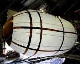 Надувная подвесная фигура (пневмостенд) "Дирижабль", размерами 6,0х3,0м, оснащен внутренней подсветкой