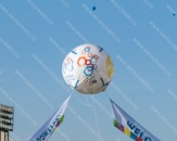 Надувной подвесной шар-аэростат "Сфера "Студенческая весна стран ШОС", диаметром 2,9м (теги: геостат, дирижабль, газовый шар)
