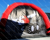 Надувной шатер "Четырехопорный" с декоративными элементами в виде рогов. Габаритный размер 6,0х6,0х4,0м (теги: шатры, рога, рожки)
