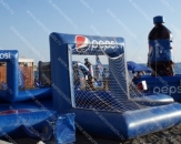 Надувная конструкция "Мокрый футбол" "Pepsi", размером 13 х 5м, для установки на пляже