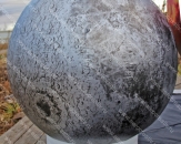 Надувной шар "Сфера на опоре "Луна", высотой 1,0м (теги: планета, планеты, луна)