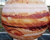 Надувной шар "Сфера на опоре "Юпитер", высотой 2,0м (теги: планета, планеты, луна)