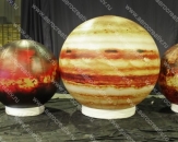 Надувные шары "Сфера на опоре "Планеты (Луна, Марс, Юпитер и Венера)", высотой 1,0м, 1,5м и 2,0м (теги: планета, луна)