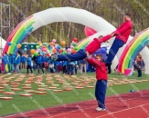 Надувные арки "Полукруглые", размерами 12,0х6,0м, 10,0х5,0м и 8,0х4,0м, для оформления международного фестиваля "Российская студенческая весна 2015" во Владивостоке