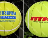 Надувные подвесные шары "Сфера с внутренней подсветкой" для теннисного турнира "St.Peterburg Open 2015", установка в главной арене турнира "СИБУР АРЕНА" (теги: шары, шар, шарик, шарики, теннис)