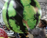 Надувной большой шар "Арбуз", диаметром 1,5м (теги: шары, шар, шарик, шарики, мяч, мячи, арбуз, ягоды, ягода, фрукт, фрукты)