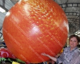 Надувной большой шар "Апельсин", диаметром 1,5м (теги: шары, шар, шарик, шарики, мяч, мячи, апельсин, ягоды, ягода, фрукт, фрукты)