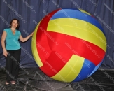 Надувной большой шар для игры со зрителями "Волейбольный мяч", диаметром 2,0м (теги: шары, шар, шарик, шарики, мяч, мячи, Волейбол, Волейбольный мяч)