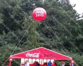 Надувной шар - аэростат "Merries" диаметром 2,5 м, наполняется гелием (теги: шары, шар, шарик, шарики, гелиевый, гелий, газовый аэростат, coca-cola, coca cola, кока кола, кока-кола)