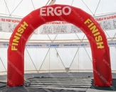 Надувная полукруглая арка "ERGO", габаритные размеры 6,0 х 7,0м (теги: полукруглая арка, ерго, ergo)