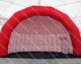 Надувной сценический навес "Ракушка" с одним входом. Габаритный размер 10,0 х 6,0 х 6,0м