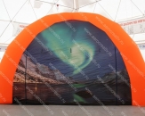 Надувной шатер - Четырехопорный "СалехардСпорт", с габаритными размерами 6,0х6,0х4,0м (теги: шатер, четырехопорный шатер, галакси, galaxy)
