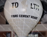 Надувной подвесной шар "Капля "ТД ЛТМ" с декоративной корзиной. Высота надувного элемента 1,8м (теги: шары, шар, шарик, шарики, капля, день города, тд лтм, td ltm)