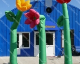 Надувная динамическая конструкция "Танцующий цветок", высотой 4,0м (теги: танцующий цветок, надувные цветы, динамические цветы)