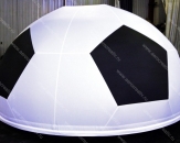 Надувная полусфера - пневмостенд "Футбольный мяч" диаметром 4,2м. Оснащен системой внутренней подсветки, предназначен для установки на билборде