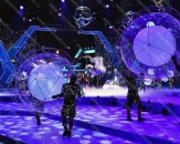 Театральные декорации в виде шаров с каркасом, оснащены системой внутренней подсветки (теги: геосферы, каркасные шары, каркасный шар, геосфера, шар с каркасом)
