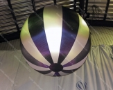 Надувной мяч "Полосатая сфера" диаметром 1,5 м. Подходит для игры со зрителями и для подвешивания
