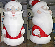 Новогодний надувной костюм "Дед Мороз", высотой 2,5м (теги: новогоднее оформление, дед мороз, деды морозы, снегурочки, новый год)