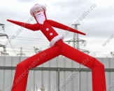 Надувная динамическая фигура "Санта Клаус", высотой 4,0м