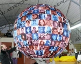 Надувной мяч с фотографиями, диаметром 2,5м