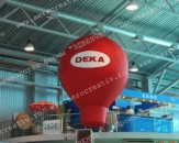 Воздушный шар "Капля Deka",высотой 4,0м. Установка на выставке