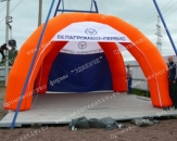 Мобильный четырехопорный шатер "Белагромаш" со съемными стенками. Габаритный размер 6,0х6,0х4,0м