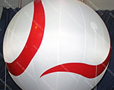 Большой надувной шар на крышу (теги: большой шар, надувной шар, надувной шар на крышу)