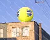 Большой надувной шар на крышу (теги: большой шар, надувной шар, надувной шар на крышу)
