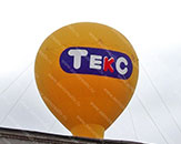 Воздушный шар - Капля "ТЕКС" для установки на крыше (теги: большой шар, надувной шар, надувной шар на крышу)