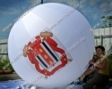 Надувные шары для переноса на руках "Надувной мяч", диаметром 2,0м, для оформления праздничной колонны на Фестивале творчества Городов воинской славы в г.Пскове