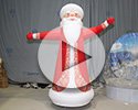 Новогодняя надувная фигура c машущей рукой "Дед Мороз" высотой 3,0 м